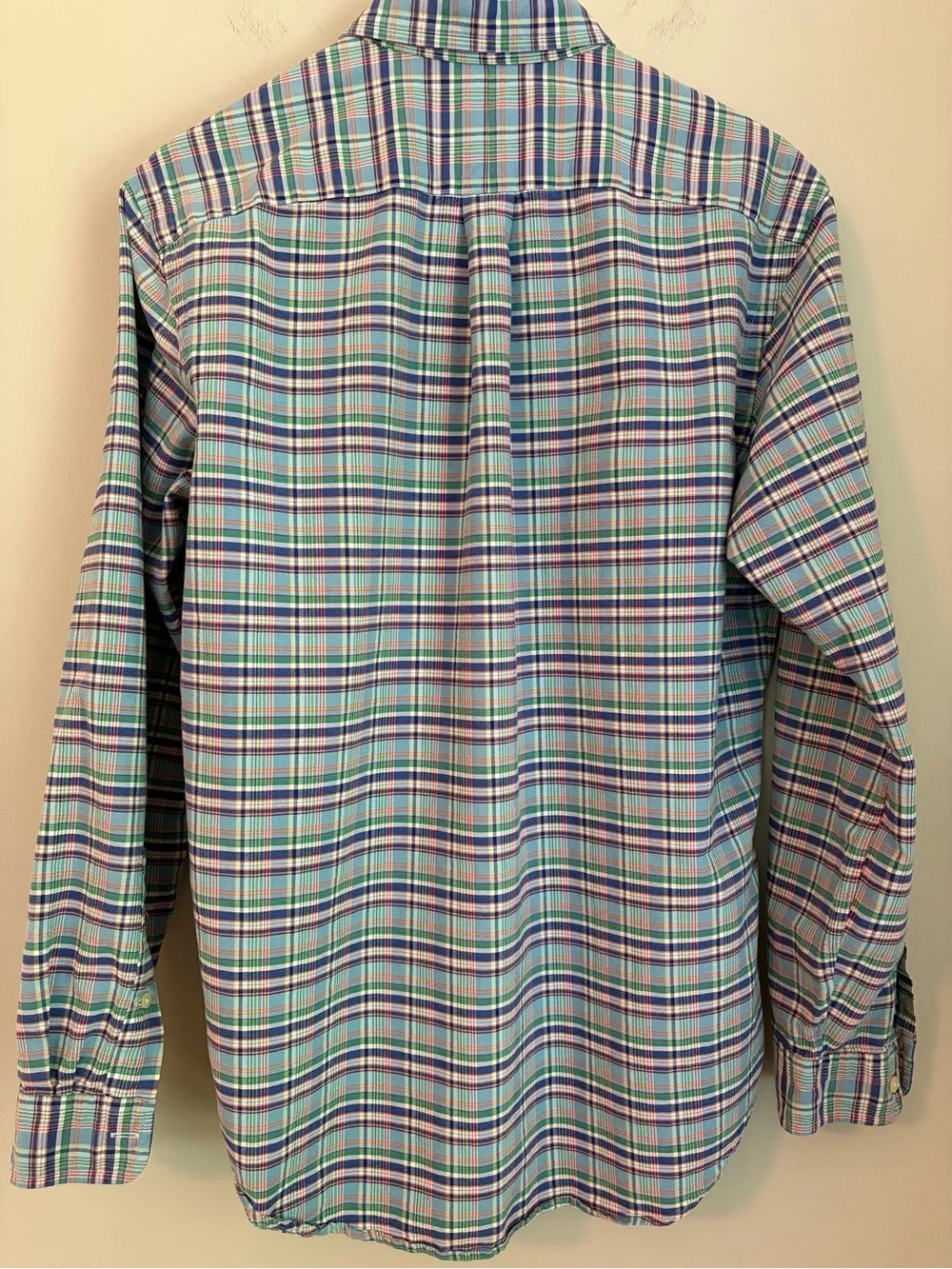 Polo Ralph Lauren‎ Plaid Button Down Shirt Size Medium Long Sleeve Preppy Pony